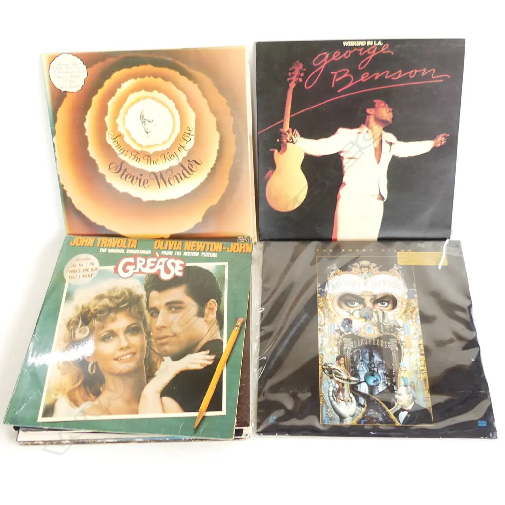 9 ASST. RECORDS; MICHAEL JACKSON 'DANGEROUS', GREASE, LENNON, BEATLES, QUEEN Image 1++