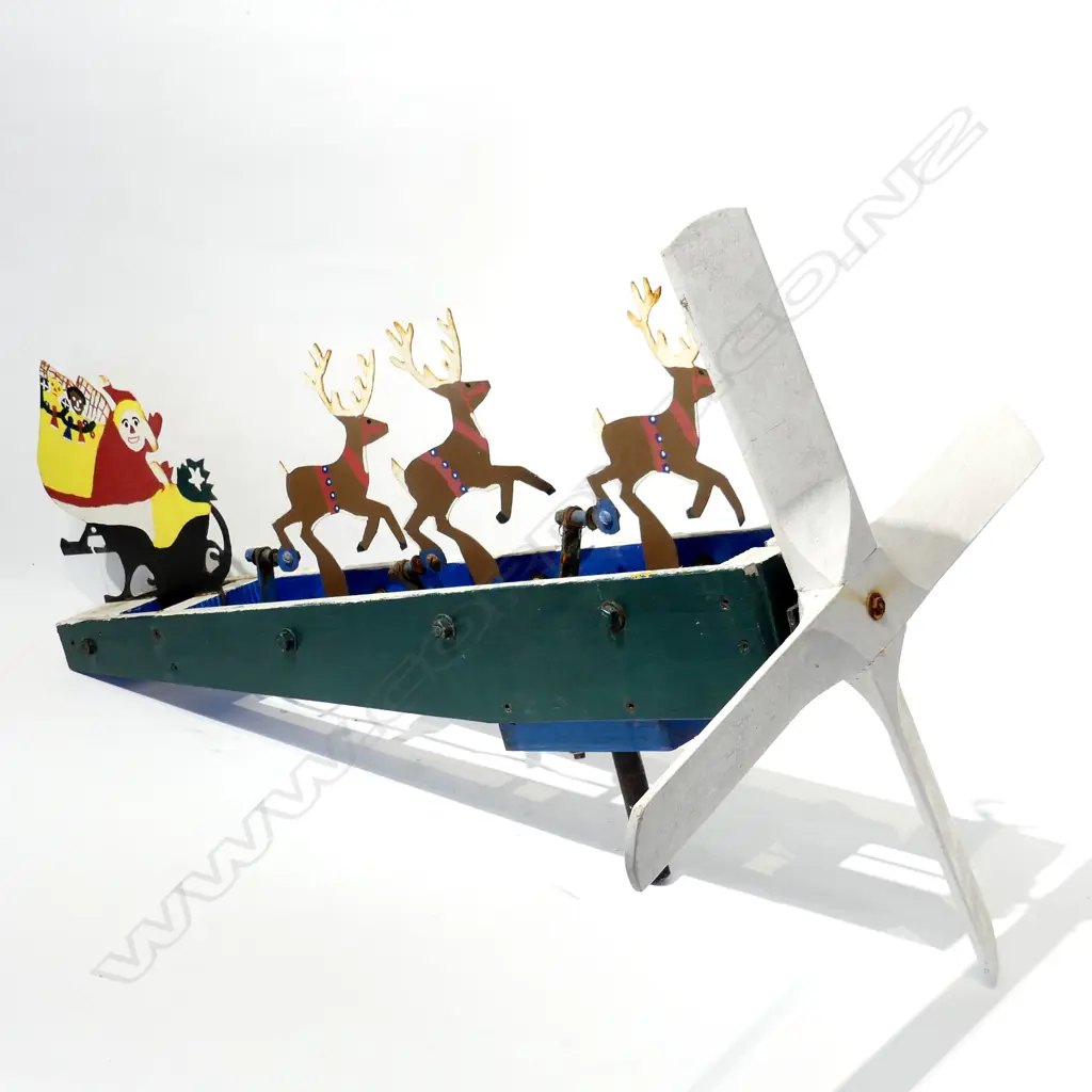 VINTAGE WHIRLIGIG - SANTA'S SLEIGH L 800MM Image 1++