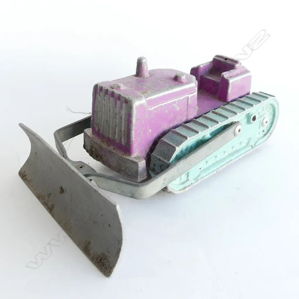 VINTAGE DIE CAST TOY GRADER L. 230MM Image 1++