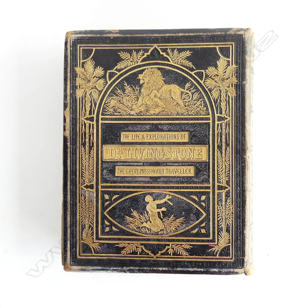 LEATHER BOUND COPY 'THE LIFE & EXPLORATIONS OF DR LIVINGSTONE THE GREAT MISSIONARY TRAVELLER' C1870 ... Image 1++