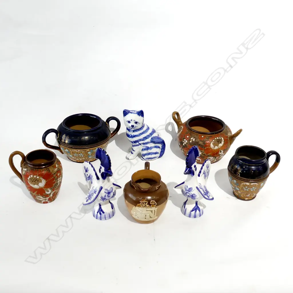 BOX LOT ASST. CHINA; DOULTON, DELFT ETC Image 1++