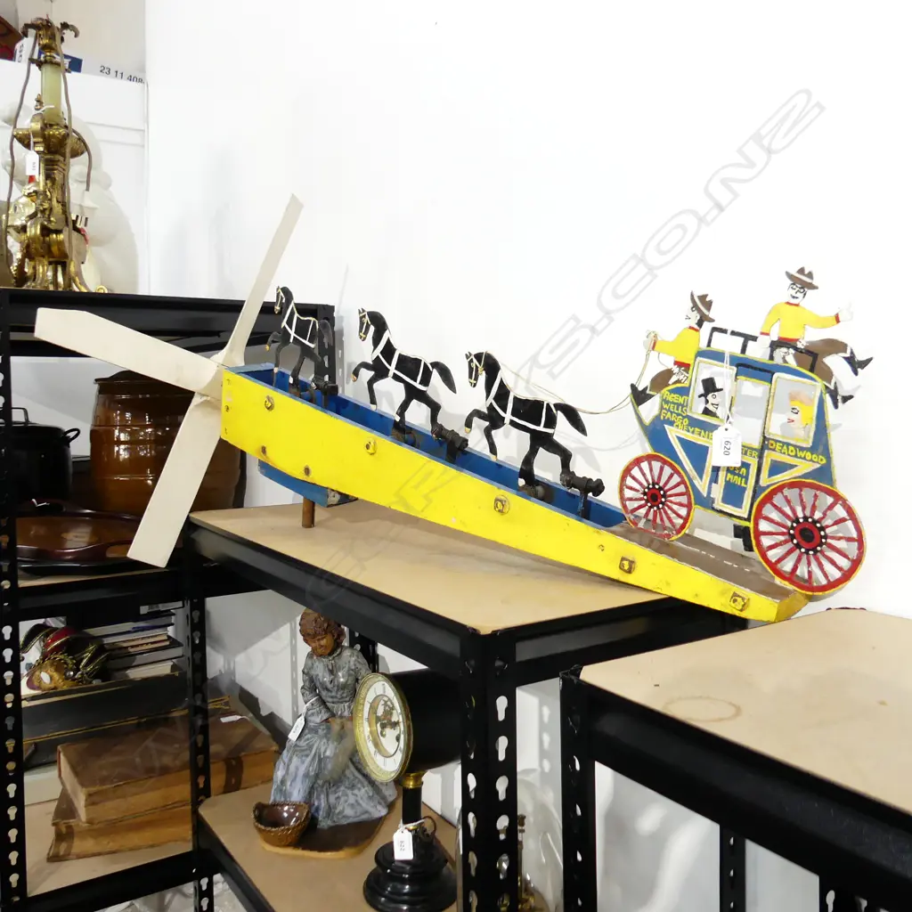VINTAGE WHIRLIGIG - STAGE COACH L. 950MM Image 1++
