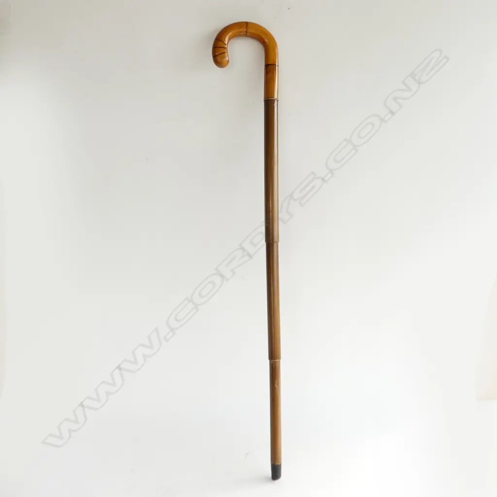 VINTAGE UNCOMMON COLLAPSABLE WALKING STICK UMBRELLA Image 1++
