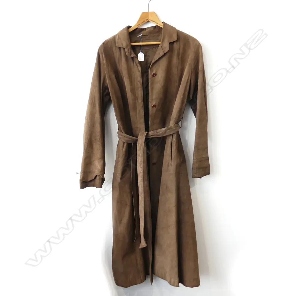 DRENZA BROWN LEATHER COAT Image 1++