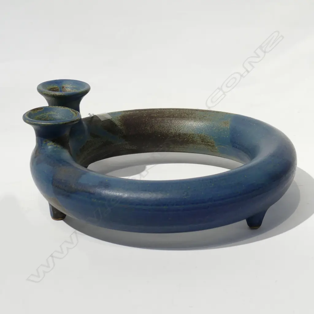 BRUCE MARTIN POTTERY RING VASE DIA 280MM Image 1++
