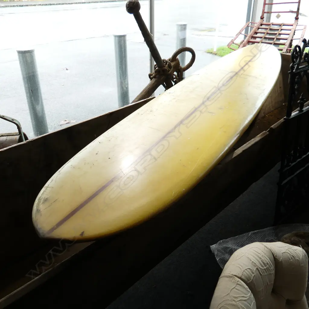 VINTAGE 'SURFBOARDS BY SCOTT DILLON' MALIBU LONGBOARD 3 meter. Approx. 9ft 8in see more... Image 1++