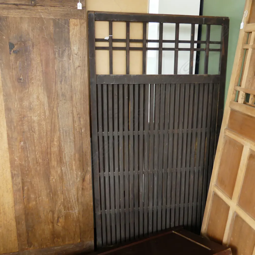 JAPANESE MEIJI PERIOD KITCHEN DIVIDER PANEL. H.1750 x 990mm. Image 1++
