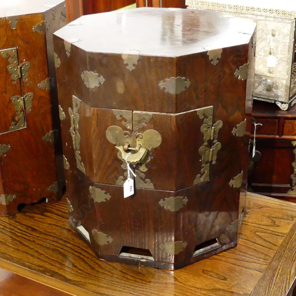 KOREAN OCTAGONAL SIDE CABINET H 440 MM Image 1++