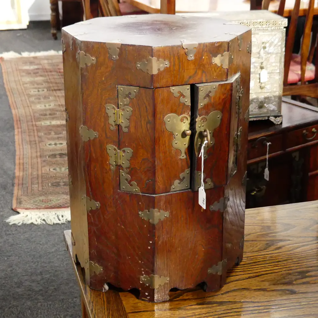 SMALL KOREAN OCTAGONAL SIDE CABINET H 460 MM Image 1++