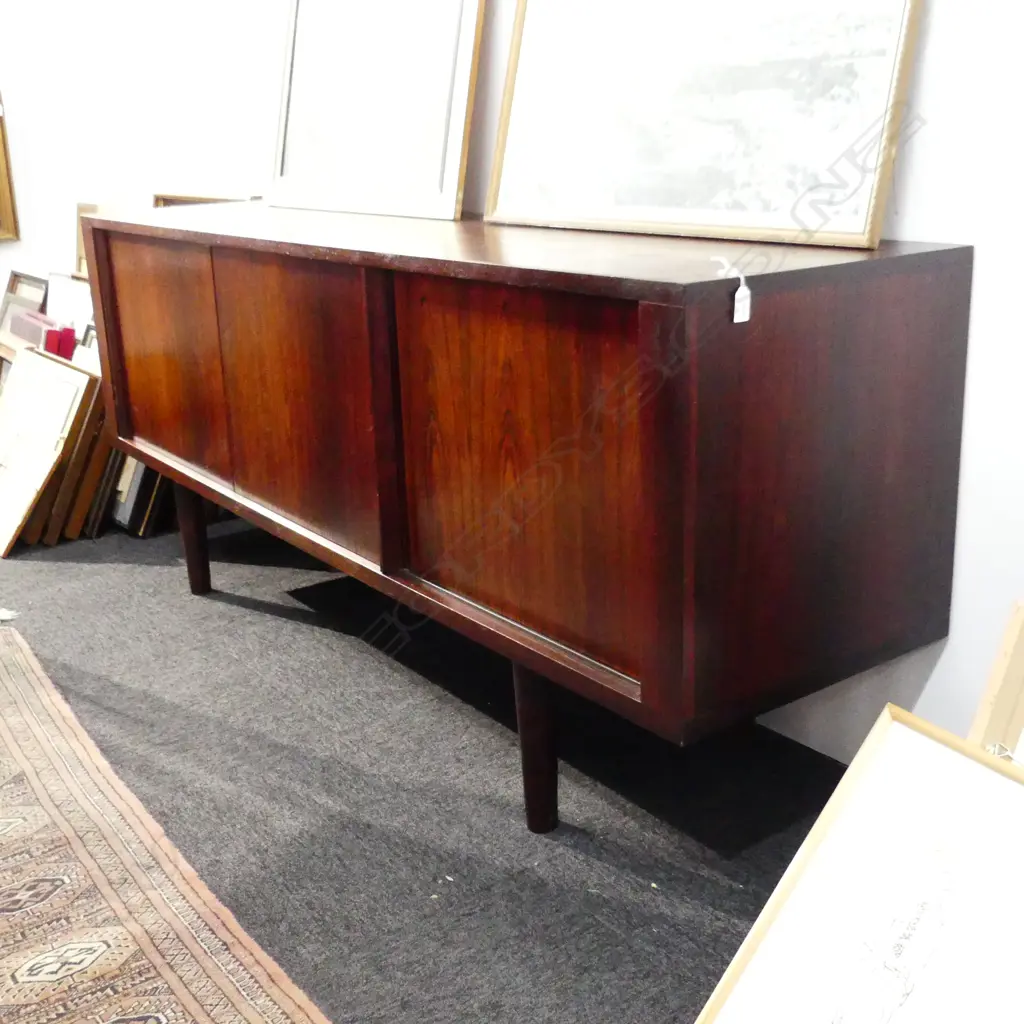 NIHK DANISH RETRO ROSEWOOD SIDEBOARD, 3 SLIDING DOORS & MULTIPLE DRAWERS TO CENTRE, 1830 x 470 x 765mm Image 1++