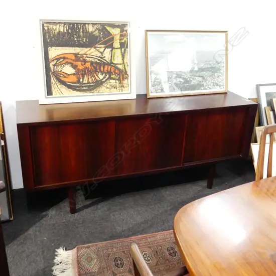 NIHK DANISH RETRO ROSEWOOD SIDEBOARD, 3 SLIDING DOORS & MULTIPLE DRAWERS TO CENTRE, 1830 x 470 x 765mm