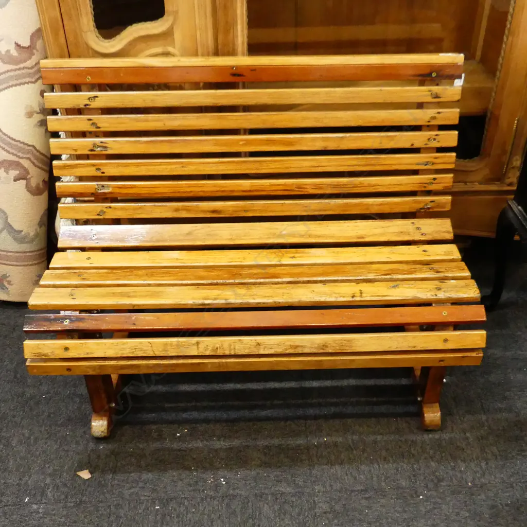 WOODEN BENCH W.1070mm Image 1++