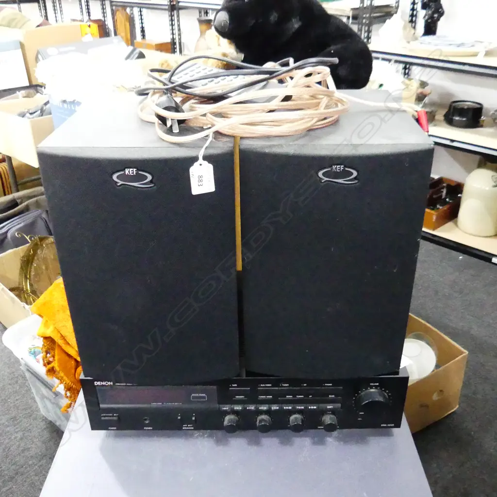 DENON AMP DRA-325R + PR KEF Q bookshelf speakers  Image 1++