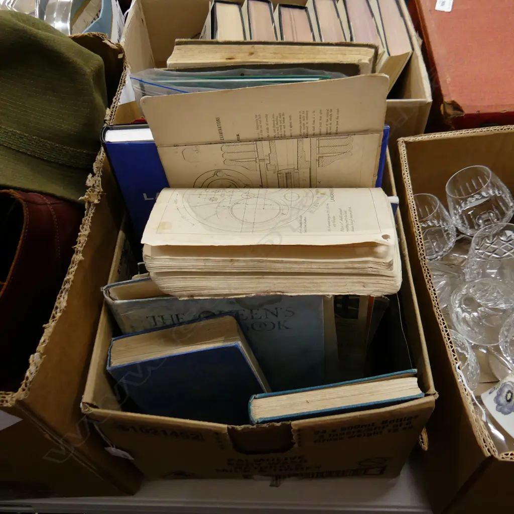 BOX LOT ASST. BOOKS; VINTAGE INTEREST Image 1++