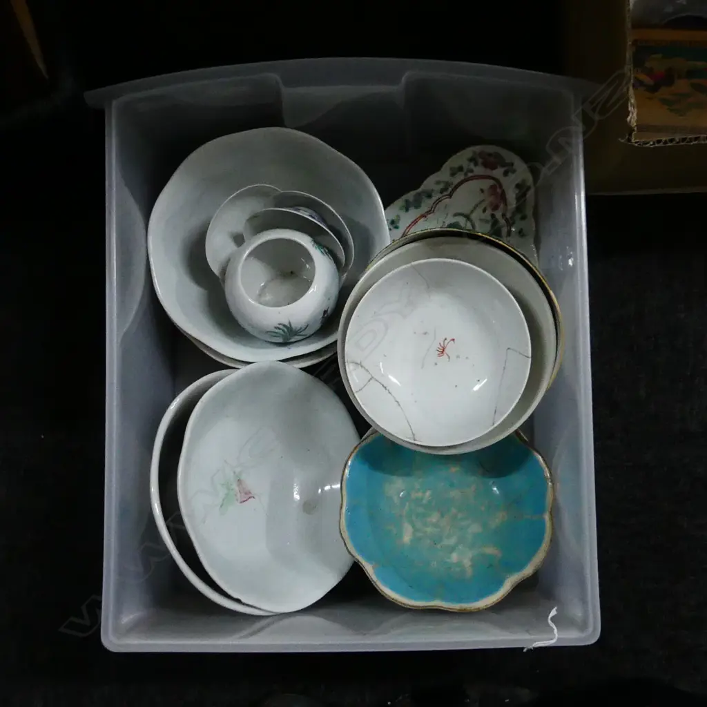 CRATE VINTAGE ORIENTAL CHINA, SOME A/F Image 1++