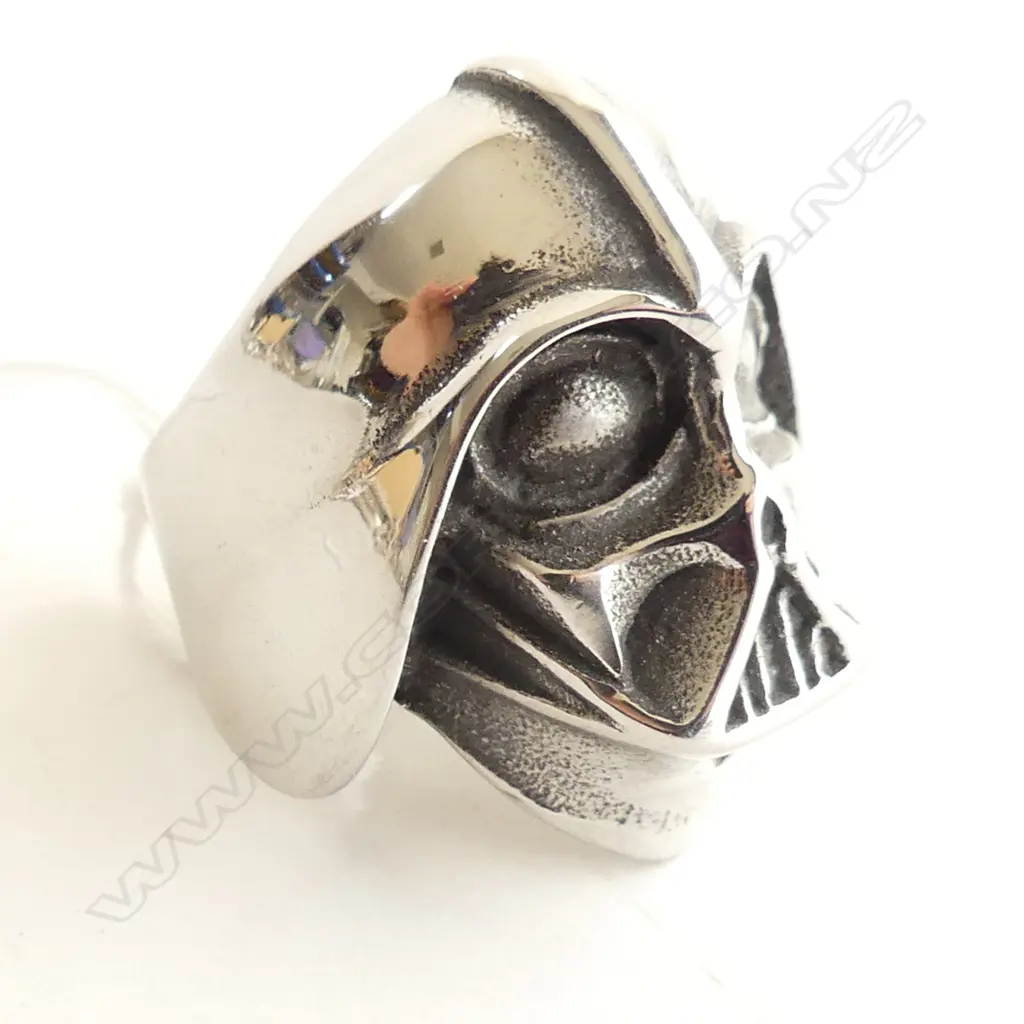 DARTH VADER STAINLESS STEEL RING SIZE S Image 1++