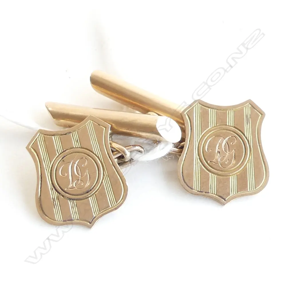 9CT GOLD CUFFLINKS 4.9 GRAMS Image 1++