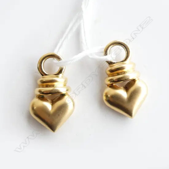 PR 18CT GOLD HEART PENDANTS 11.4 GRAMS EX HARTFIELDS PARNELL