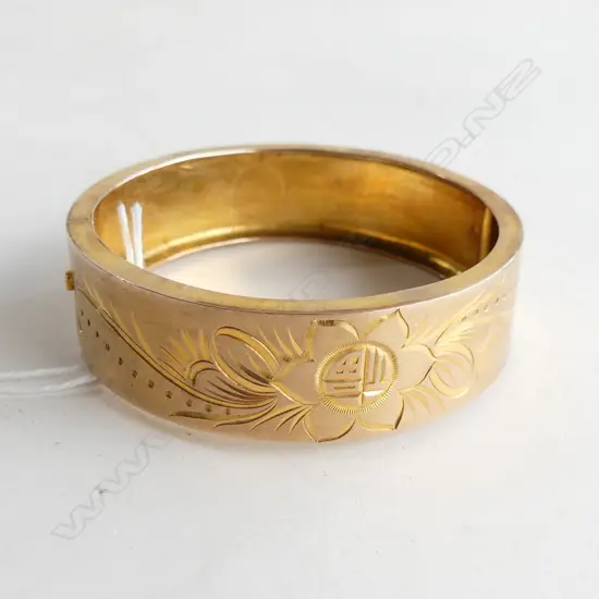 14CT GOLD BANGLE 35.5 GRAMS