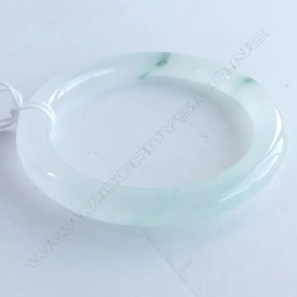 PALE JADE BANGLE 50mm int. dia. Image 1++