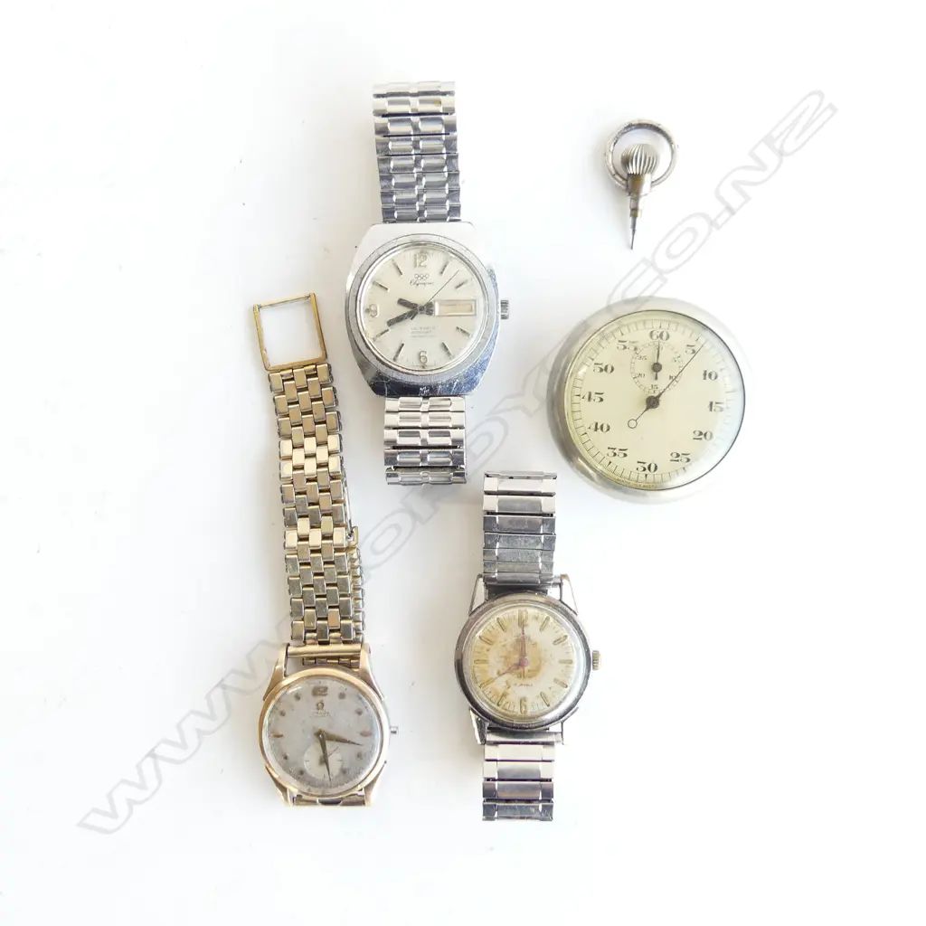 OMEGA GENTS WATCH no winder + 2 OTHERS + STOPWATCH Image 1++