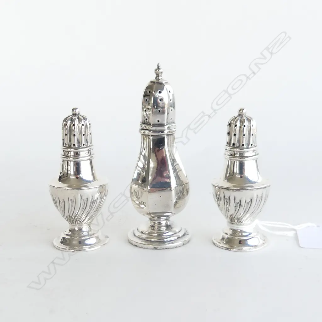 THREE SILVER SHAKERS 72gm Image 1++