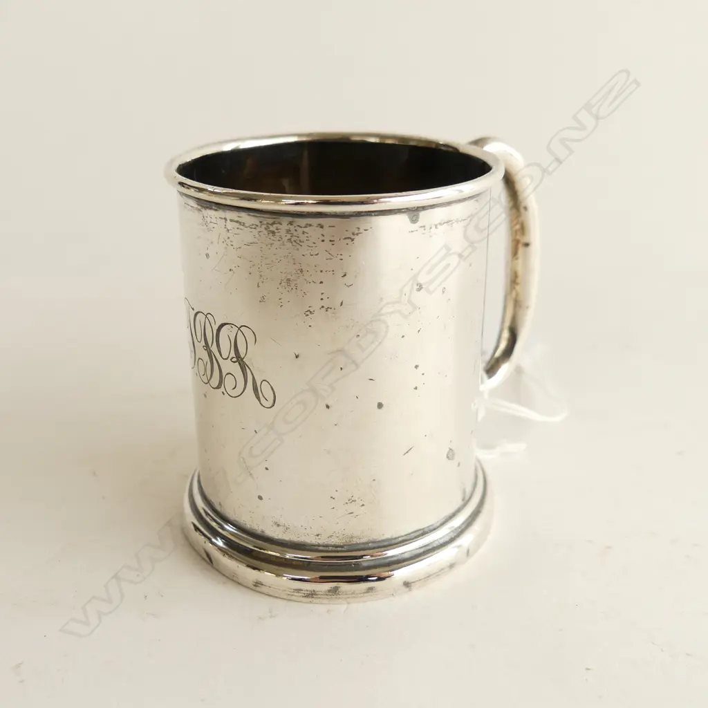 SILVER CHRISTENING MUG BIRMINGHAM 1919 65gm Image 1++