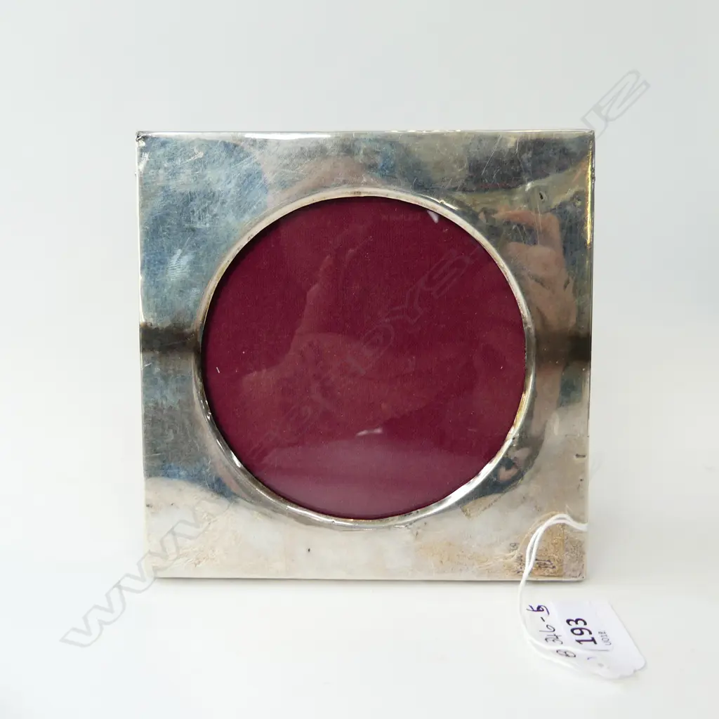 STG SILVER PHOTO FRAME, BIRM. 1909  135 x 135MM Image 1++