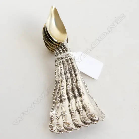 6 BIRKS S/SILVER GRAPEFRUIT SPOONS  143GMS