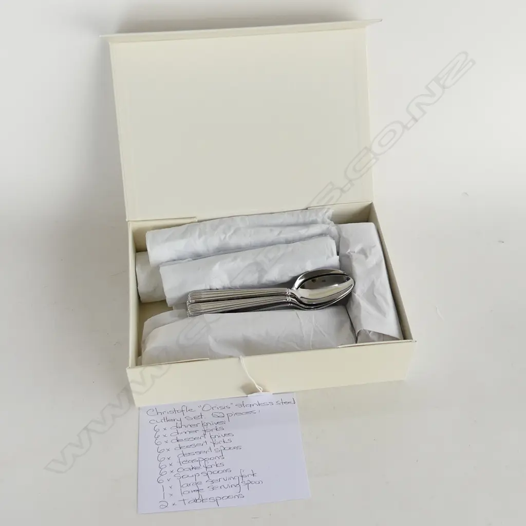 CHRISTOFLE STAINLESS STEEL CUTLERY SET Image 1++