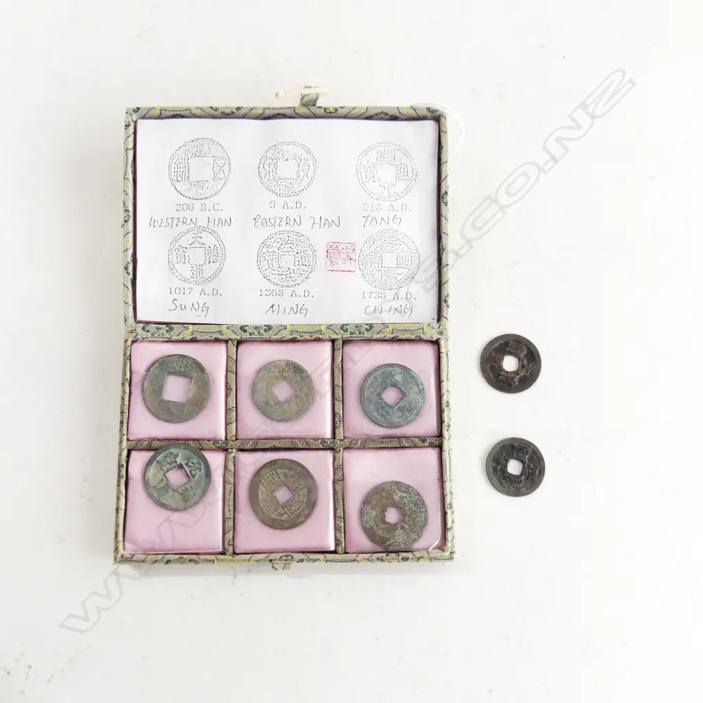 OLD CHINESE COIN SET IN BOX  Image 1++