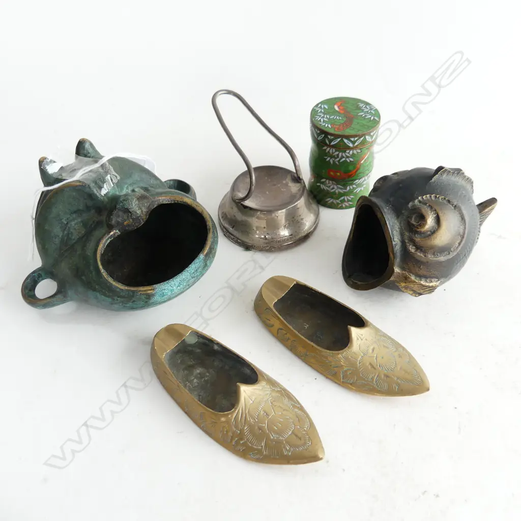 COLLECTION 6 METAL PCS, 1 SILVER, 1 CLOISONNE Image 1++