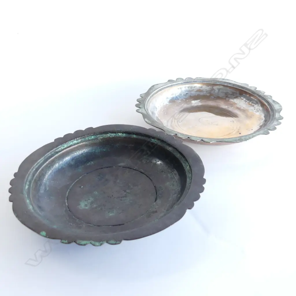 PR MIDDLE EASTERN COPPER DISHES 215mm dia Image 1++