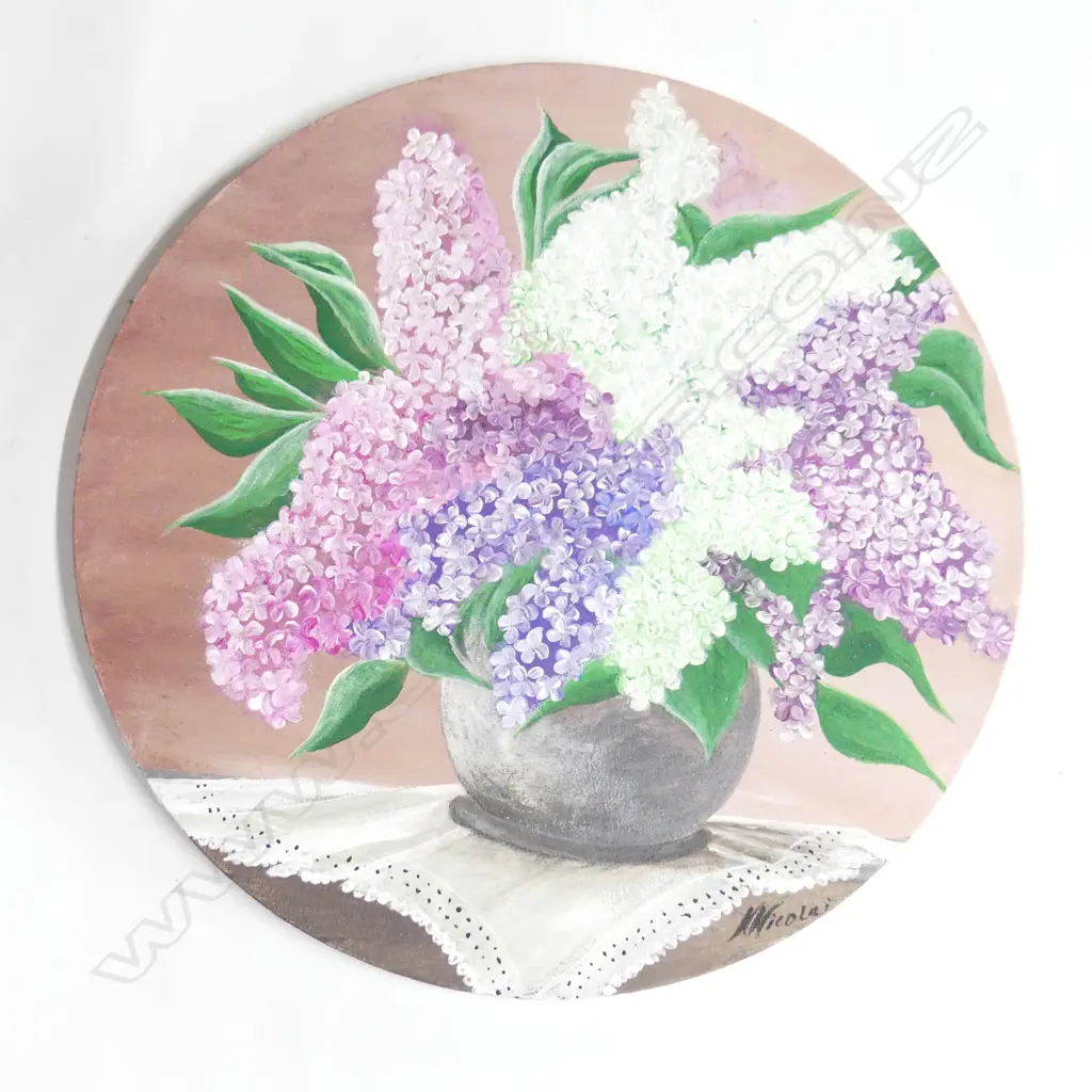 N. NICOLAI STILL LIFE OIL ON CANVAS Image 1++