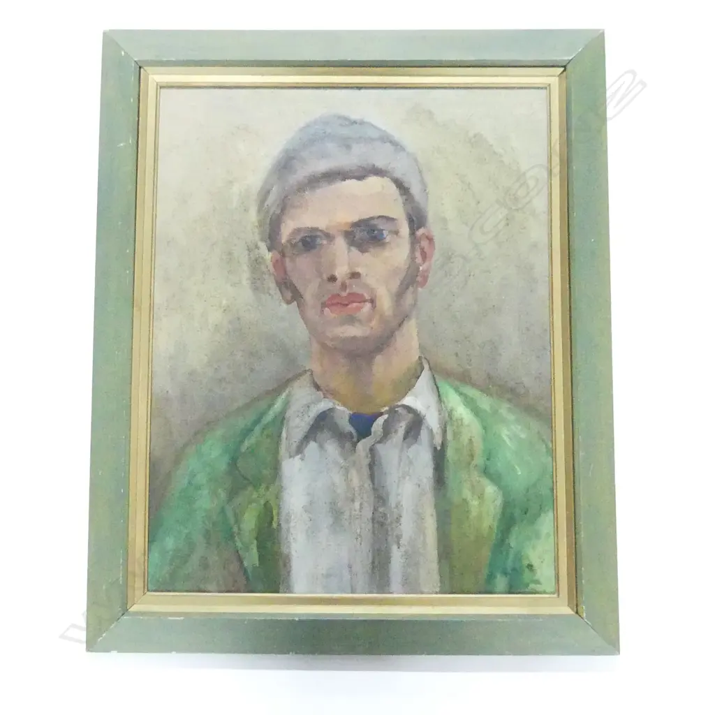 CHARLES ROSE, PORTRAIT OF RAVI (IRAN), OIL ON BOARD 2001 545x425mm Image 1++