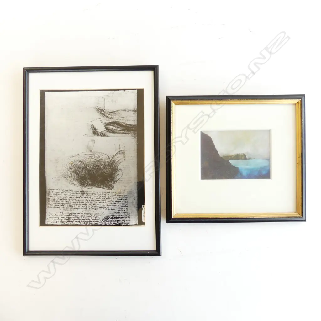 DA VINCI PRINT  L340MM W 240MM & FRAMED CHRISTMAS CARD Image 1++