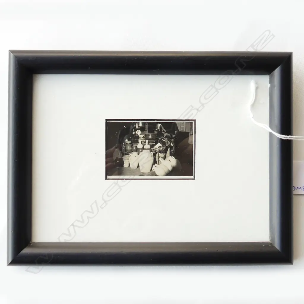 JOHN WEEKS - FRAMED ALBUMEN PHOTOGRAPH STILL LIFE OF POTS 65 X 45MM Image 1++