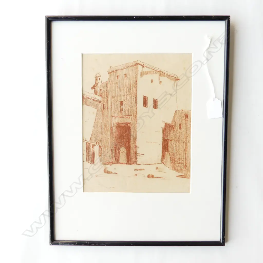 JOHN WEEKS - FRAMED MOROCCAN SKETCH 250 X 195MM Image 1++