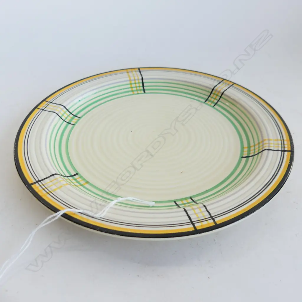 CLARICE CLIFF BANDED PLATE W215MM Image 1++