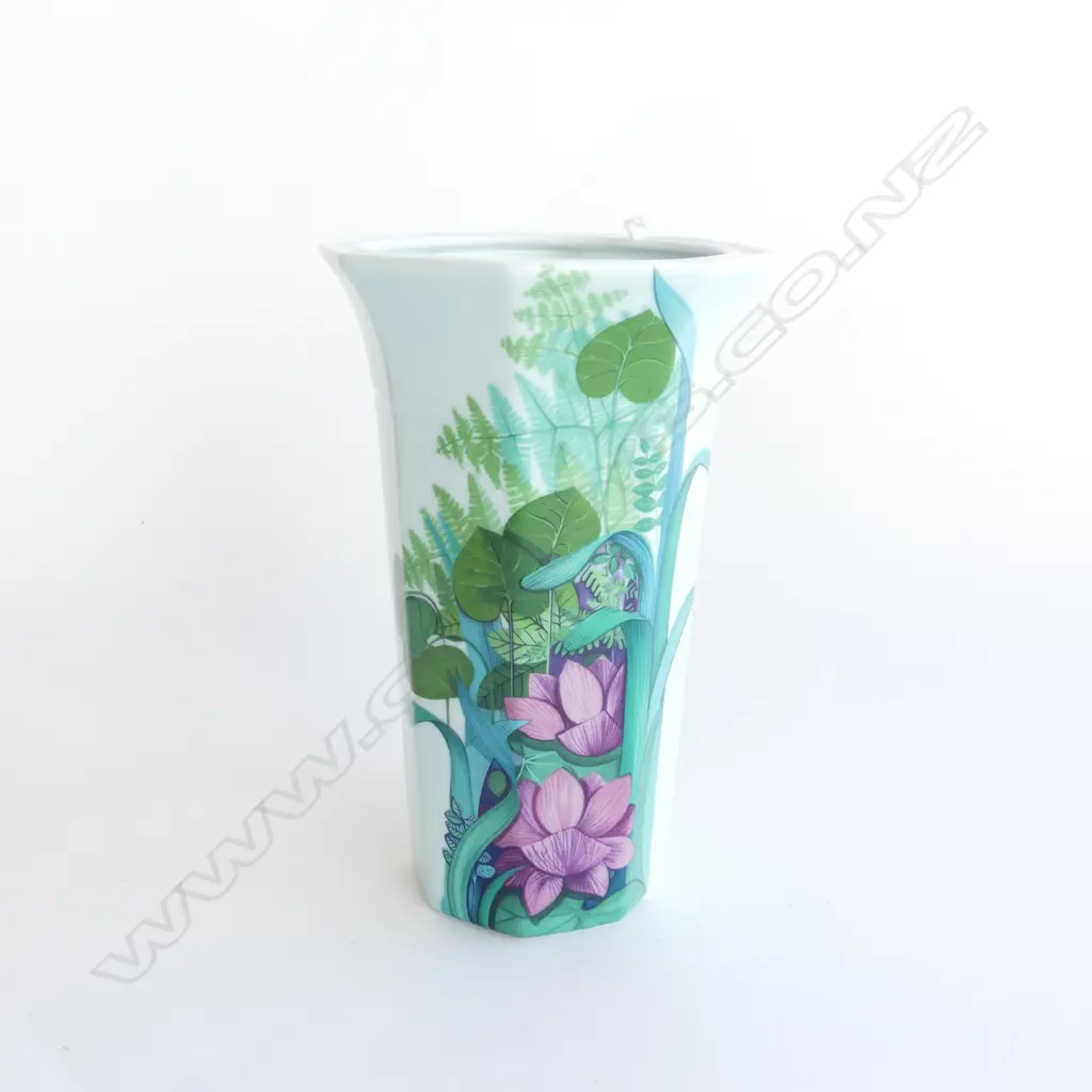 LIMOGES VASE 'JUNGLE BY GEORGES BOYER' H.215mm Image 1++
