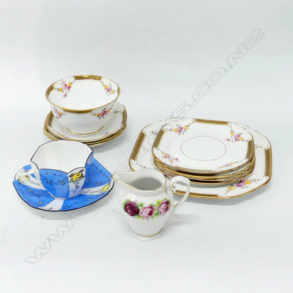 SHELLEY CUP & SAUCER + ASST TEA WARE 'COURT CHINA' ETC  Image 1++