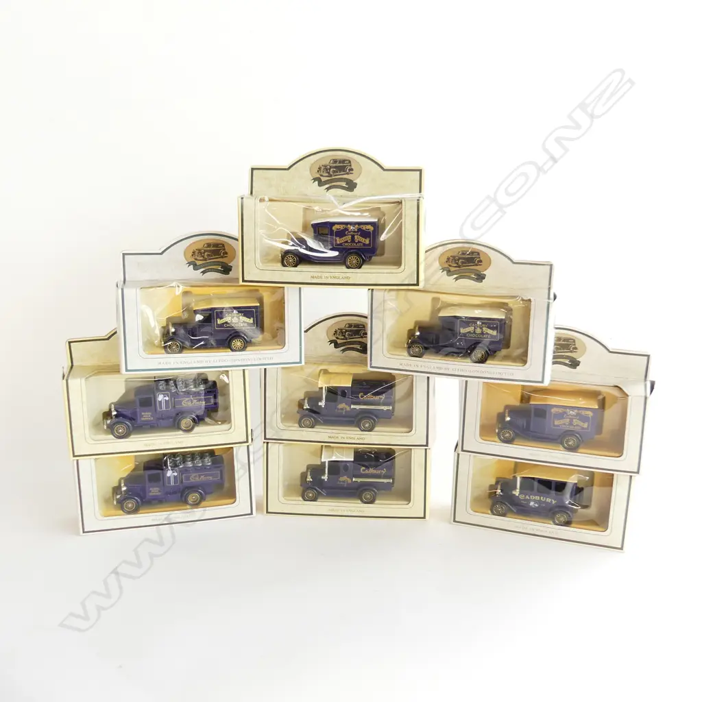 9 LLEDO 'PROMOTIONAL MODELS' CADBURY TRUCKS, BOXED Image 1++