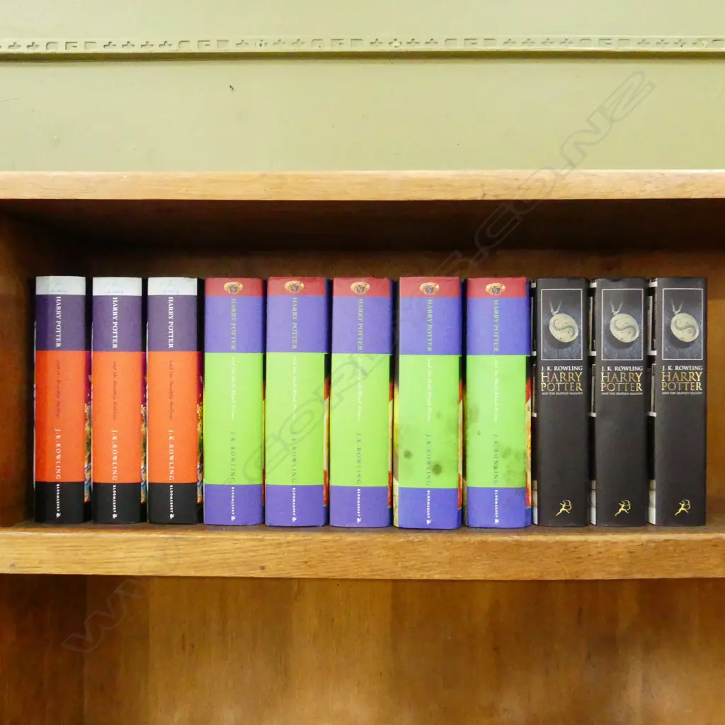 11 1ST ED. J. K. ROWLING HARRY POTTER BOOKS; 5x HALF BLOOD PRINCE (2 AF), 6x DEATHLY HALLOWS Image 1++