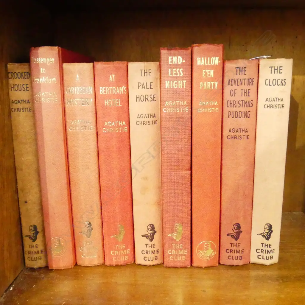 9 UK 1st ED. AGATHA CHRISTIE NOVELS, COLLINS CRIME CLUB (no dust jackets & wear)... Image 1++