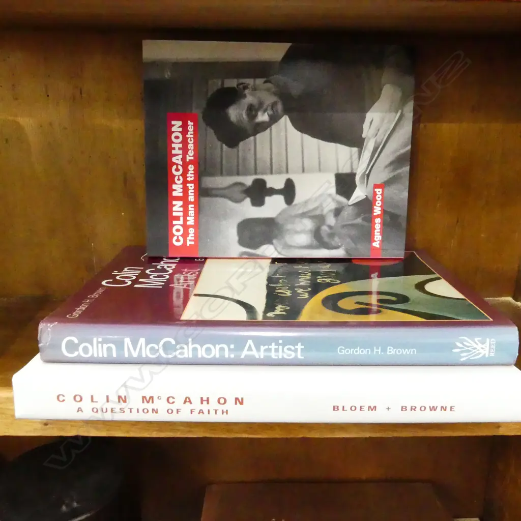 3 COLIN McCAHON ART BOOKS; AGNES WOOD (signed) / BLOEM & BROWNE / GORDON BROWN Image 1++
