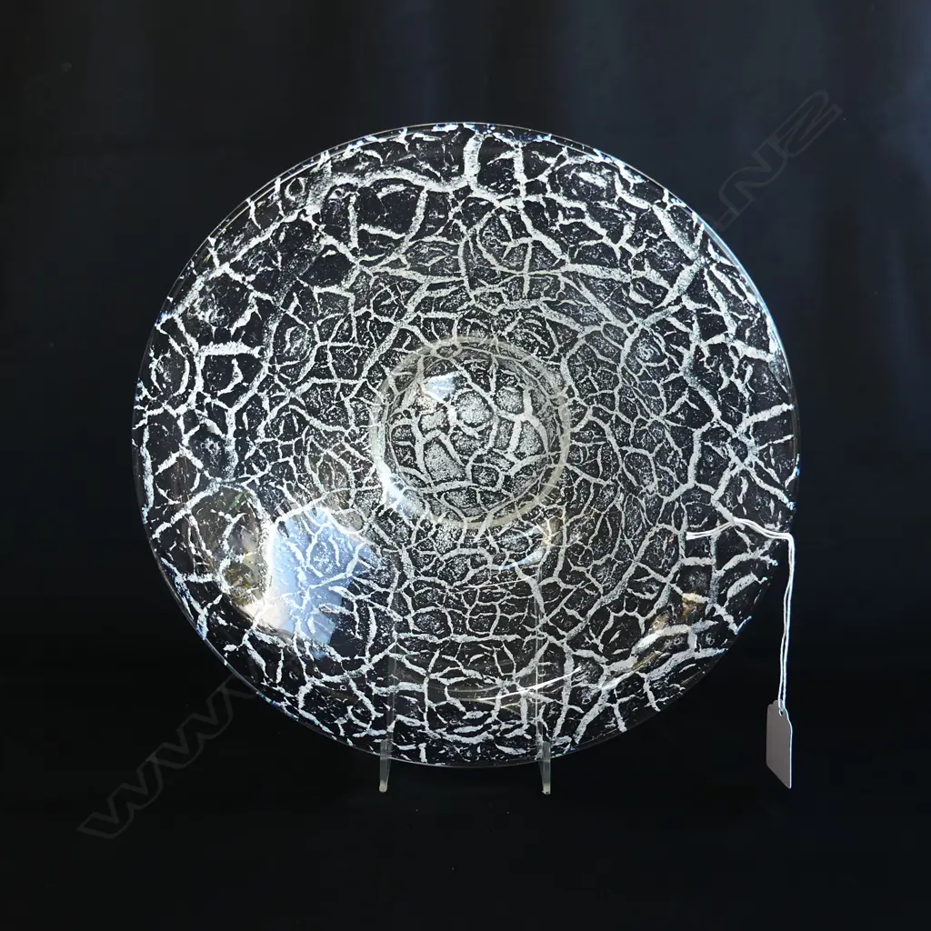 KARL WEIDMAN IKORA GLASS BOWL FOR WMF C1930'S DIA 280MM Image 1++