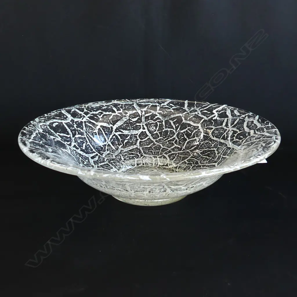 KARL WEIDMAN IKORA GLASS BOWL FOR WMF C1930'S DIA 280MM Image 1++