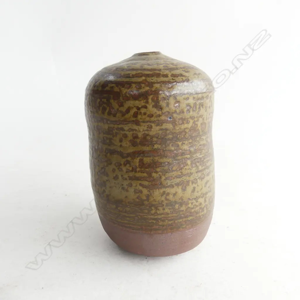 EARLY PETER COLLIS ELECTRIC FIRED VASE WITH FAKE ASH GLAZE  H.125MM Image 1++
