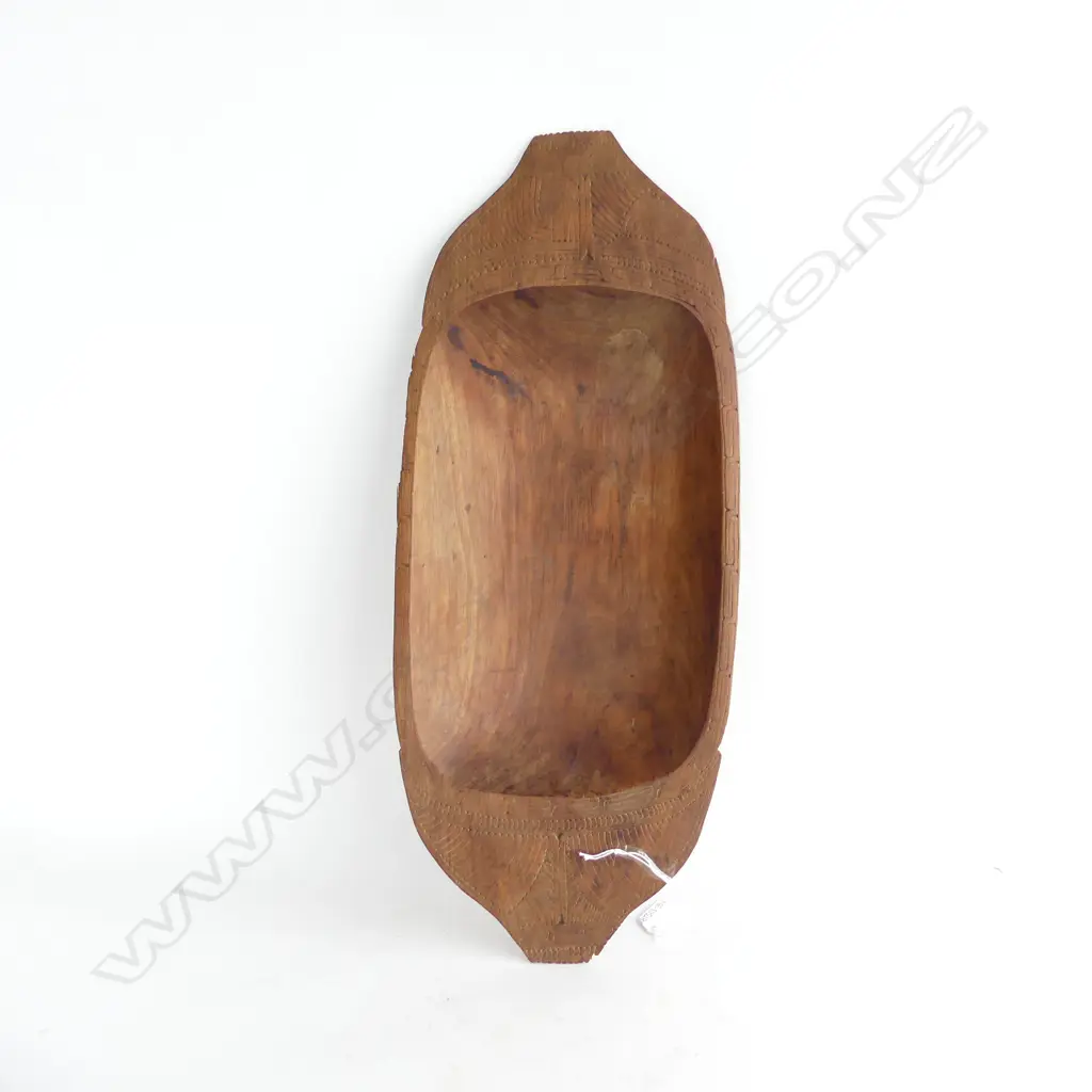 WOODEN PACIFIC ISLAND BOWL L. 520MM Image 1++