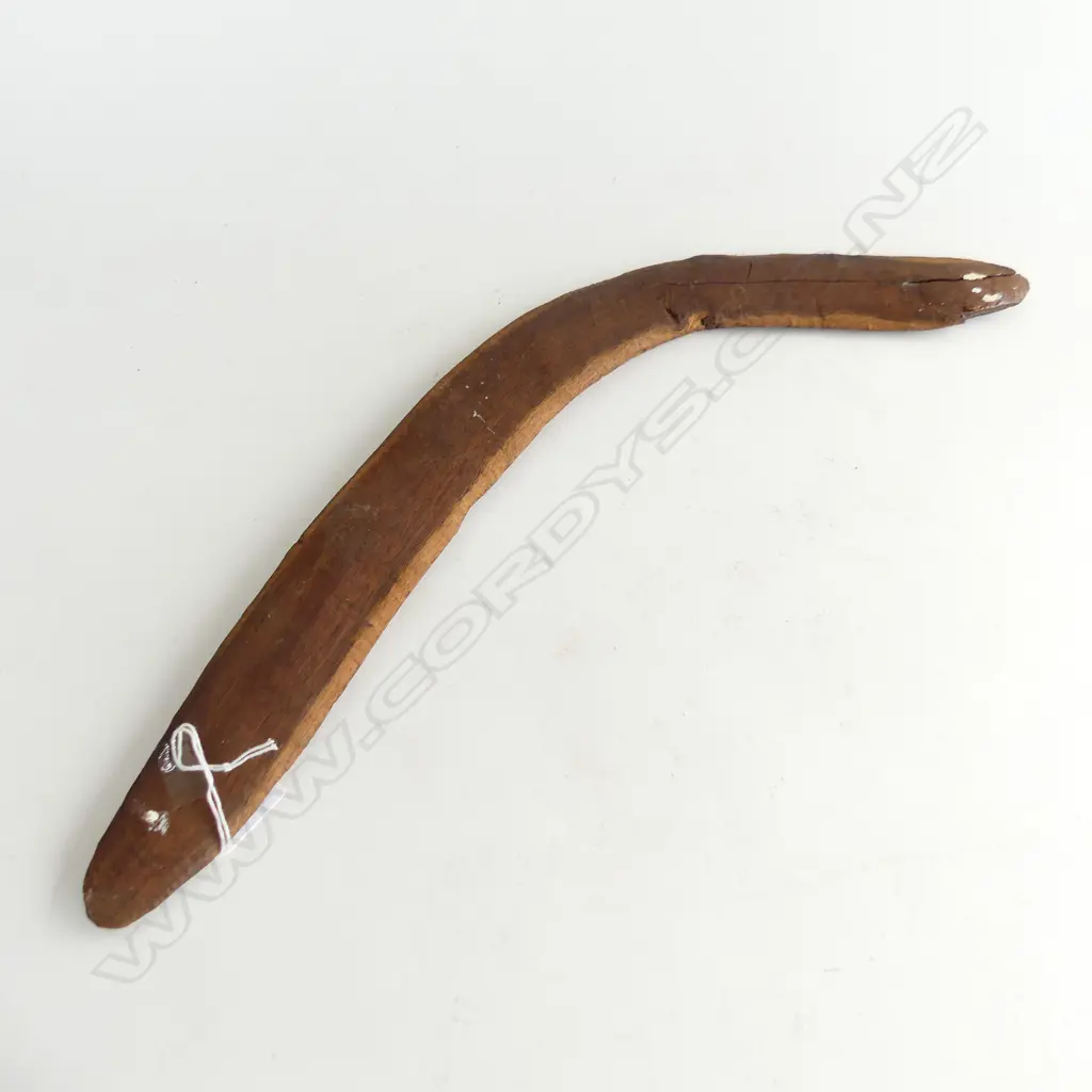 ABORIGINAL BOOMERANG SUN POKERWORK DESIGN  REPAIR TO ONE END L480MM Image 1++